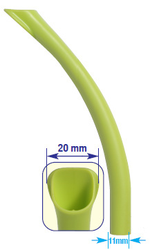 Końcówki ssaka 11 mm średnie 10 szt.