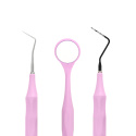 ERGOform Set - Lusterko Relax, Sonda Perio, Zgłębnik ERGOform - różowy