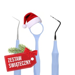 ERGOform Set - Lusterko Relax, Sonda Perio, Zgłębnik ERGOform - niebieski