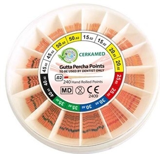 Gutaperka Cerkamed Taper .02 240szt.