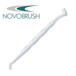 NOVOBRUSH Uchwyt do pędzelków biały, nakładacz/zakrzywiony 3 szt.