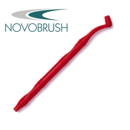 NOVOBRUSH Uchwyt do pędzelków czerwony, prosty/zakrzywiony 3 szt.